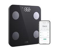 WYZE Body Fat Scale S, Digital Bathroom Scale, Body Composition Analyer, Baby/Pet Mode, 400 lb Black