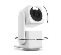 WYZE Cam Pan v4 Indoor/Outdoor 360° Pan/Tilt/Zoom Smart Home Security Camera for Baby & Pet, Night Vision, Compatible with Alexa & Google Assistant, White