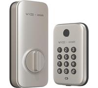 Wyze Lifestyle Biometric Door Deadbolt, Fingerprint Unlock with Keypad, Satin Nickel, Auto-Lock