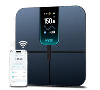 Wyze Scale Ultra, Smart Scale with 4.3" Color Display, Digital Bathroom Scale for Body Weight BMI Muscle Mass Composition, Wi-Fi & Bluetooth Body Fat Scale with Heart Rate- Black
