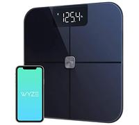 Wyze Smart Scale, Scale for Body Weight, Digital Bathroom Scale for Body Fat, BMI, and Heart Rate, Body Composition Analyzer with App, Batteries Included, Bluetooth, 400 lb, Black