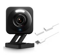 WyzeCam v4 w 20ft Extension Cable, 2.5K WiFi Indoor/Outdoor Home Security Camera w Night Vision, Pet/Baby Monitor, Motion Activated Spotlight/Siren, Cloud & SD Card Storage, Works with Alexa & Google