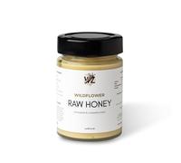 WZ Foods Raw Wildflower Honey - 100% Unpasteurised & Unfiltered Single Origin Cypriot Honey - Rich in Natural Enzymes & Pollen - Pure Raw Honey with No Added Sugar (220g) - AS SEEN ON TIKTOK
