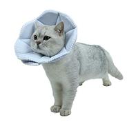 WZ PET Soft Cat Recovery Collar,Adjustable Dog Cat Cone,Dog Protective Cone Collar After Surgery,for Cats and Small Dogs,Medium,Blue