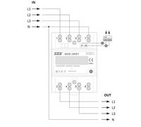 WZE-3RST 3F ENERGY CONSUMPTION METER 80A WITH RESET LE