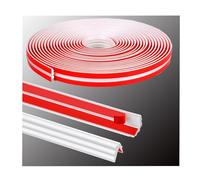 WZERHO Coving for Ceilings Safety Edge & Corner Guards Flexible Moulding Trim Self Adhesive Wall Trim TPE Quadrant Trim White Wall Corner Guards Edge, for Table Edge Door Frame Wall Baseboard