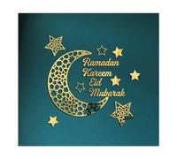 WZERHO Islamic Wall Art,Ramadan Decorations For Home,Eid Mubarak Decorations,Ramadan Kareem,Eid Mubarak Stickers,Ramadan Decor,Ramadan Wall Decoration Moon Star For Home,Moon Phases Wall Hanging