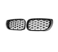 WzFacai6 Car Front Bumper Radiator Grille For BMW Serie 3 E46 318i 320i 325i 4 Porte 4DR 2002-2005,Front Bumper Grille Radiator external modification accessories,B-Nero Lucido