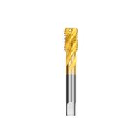 WZFC 1pc HSS Screw Machine Tap Titanium Coated Spiral Flute Metric Thread Tap,1pc M10x1.25