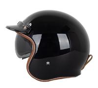 WZGGTEAM Open Face Low Profile Helmet, Motorcycle Helmet with Inner Sun Visor, Open Face Jet Motorbike Helmets for Adult - Motorbike Rider Road Legal ECE22.05 Approved