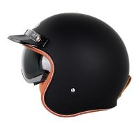 WZGGTEAM Open Face Low Profile Helmet, Motorcycle Helmet with Inner Sun Visor, Open Face Jet Motorbike Helmets for Adult - Motorbike Rider Road Legal ECE22.05 Approved