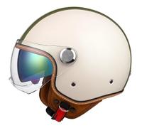 WZGGTEAM Open Face Motorcycle Helmet 3/4 Motorcycle Helmets Double Goggles Removable Lining Earmuffs ECE Certification Crash Helmet Scooter Cycle Bike Chopper Helmet Adult Men Women