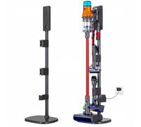 wzglsbkd Metal Vacuum Stand Compatible for Dyson V15 V12 Slim V11 V10 V8 V7 V6, Floor Stand, Bracket, Accessory Holder, Store and Organise, Weighted and Thickened Chassis