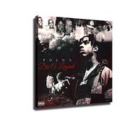 wzgsffs Polo G Die A Legend Wall Art Music Album Poster And Prints Painting Print On Canvas For Living Room Decorative Home Bedroom-24X24 Inchx1 Frameless