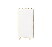 WZGWDC Jewelry Display Stand Beige High-grade Jewelry Display Rack Home Jewelry Display Double-sided Velvet Necklace Rack Jewelry Storage Ornaments Jewelry Holder Organizer(Small)