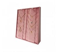 WZGWDC Jewelry Display Stand Velvet Necklace Display Stand Double-Sided Hanging Organizer