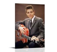 WZHDUDU Eddie Cochran Album Covers of Popular Artists Series Canvas Poster Wall Art Decorative Painting Bedroom Painting Posters12x18inch(30x45cm) Frame-style
