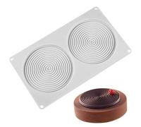 WZhen 2 Mosquito-Repellent Mousse Cake Mold Spiral Dessert Baking Tool - White