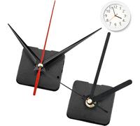 WZHHDM Clock Mechanisms Battery Powered, 2pcs Silent Quartz Clock Mechanism Movement Kits, High Torque Clock Movement Replacement Mechanism for Repair Home Office (Black)
