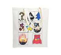 WZJHCL Gravity Falls Tote Bag Mabel Sweater Tote Shopping Bag Bill Cipher Handbag Mystery Shack Reusable Grocery Tote Bag, Falls Tote, L