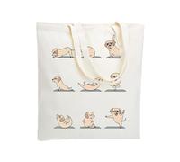 WZJHCL Labrador Tote Bag Yoga Dog Tote Shopping Bag Labrador Dog Mama Mom Lover Owner Shoulder Bag Yoga Lover Gift, Yoga Dog Tote, L