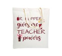 WZJHCL Soda Drinks Tote Bag Soda Addicted Tote Shopping Bag Teacher Appreciation Gift Teacher Life Reusable Grocery Tote Bag, Teacher Power Tote Bag, L