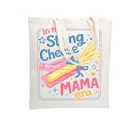 WZJHCL String Cheese Mama Era Reusable Grocery Tote Bag Mom Life Handbag String Cheese Mom Lover Shoulder Bag Travel Tote (String Cheese Tote)