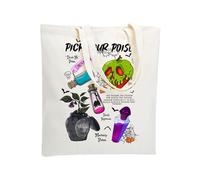 WZJHCL Villains Pick Your Poison Tote Bag Villain Evil Tour Tote Shopping Bag Bad Witches Shoulder Bag Evil Queen Handbag, Poison Tote Bag, L