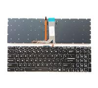 WZKOZDR Easy to replace For MS-16J2 16J3 16J4 16J5 16J6 16J9 16JB 16H3 16H5 16H4 16H6 16H7 16H8 Laptop Keyb(White Backlight US)