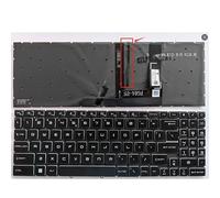 WZKOZDR Easy to replace For MSI Z16 GP76 GL66 GS77 for Katana 66 76 GF66 11UD GF76 GP68 1582 MS-17L1 17H3 MS-1581 Laptop Keyboard(Fine line RGB US)