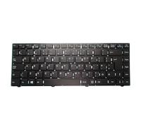 WZKOZDR Easy to replace Laptop keyboard For PEAQ for PNB C1014 Thailand TI/United Kingdom UK Without Frame Black(United Kingdom UK)
