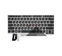 WZKOZDR Easy to replace Spanish Russian Backlit Laptop Keyboard For Lenovo for Thinkpad E480 E485 E490 E495 L380 L390 L490 L480 T490 T495 01YP280 01YP320(RU Silver Mouse)