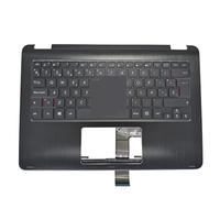 WZKOZDR Easy to replace TP301 UI/ES Latin Spanish Keyboard Topcase Upper Cover For Asus for VivoBook TP301U TP301UJ TP301UA-DW006T 90NB0AL1 R30620 R30680(Spain with speaker)