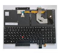 WZKOZDR Easy to replace US RU layout for Lenovo for ThinkPad tp00085b T570 T580 P51s P52s 01HX287 208 01ER611 Laptop Keyboard(With Backlit RU)