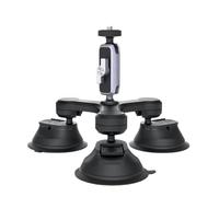 WZKOZDR Replacement parts For PGYTECH Car Three-Arm Strong Suction Cup Mount 360 Degree Adjustable for Action Cameras for GoPro for Insta360 Camera Phone Clamp