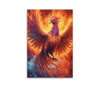 WZKTCL Bird Posters Phoenix Bird Rising Poster Decorative Painting Canvas Wall Posters And Art Picture Print Modern Family Bedroom Decor Posters 08x12inch(20x30cm)