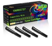 WZLAD 106R03737 Compatible for Xerox Toner Cartridge (4BK) | 106R03737 Compatible for Xerox Toner Cartridge with Chip VersaLink C7030 C7020 C7025 Printers