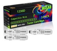 WZLAD 1230D Compatible for Ricoh Toner Cartridge with Chip Aficio 2015 2016 2018 2018D 2020 2020D 2022 MP1500 MP1600 MP2000 Printers (3 Pack Black)