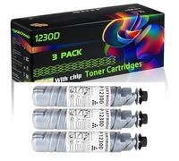 WZLAD 1230D Compatible for Ricoh Toner Cartridges with Chip Aficio 2015 2016 2018 2018D 2020 2020D 2022 MP1500 MP1600 MP2000 Printers (3 Pack Black)