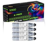 WZLAD 1230D Compatible for Ricoh Toner Cartridges with Chip Aficio 2015 2016 2018 2018D 2020 2020D 2022 MP1500 MP1600 MP2000 Printers (4 Pack Black)