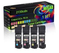 WZLAD 2150cdn Compatible for Dell Toner Cartridge (BCMY) | 2150cdn Compatible for Dell Toner Cartridge with Chip 2150cdn 2150cn 2155cdn 2155cn Printers
