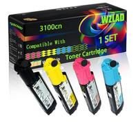 WZLAD 3100cn Compatible for Dell Toner Cartridge (BCMY)