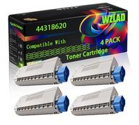 WZLAD 44318620 Compatible for Okidata OKI Toner Cartridge (4BK) | 44318620 Compatible for Okidata OKI Toner Cartridge with Chip ES 7411 Printers