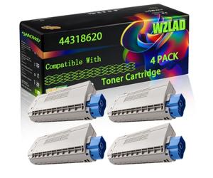 WZLAD 44318620 Compatible for Okidata OKI Toner Cartridge (4BK) | 44318620 Compatible for Okidata OKI Toner Cartridge with Chip ES 7411 Printers