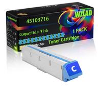 WZLAD 45103716 Compatible for Okidata OKI Toner Cartridge (1C) | 45103716 Compatible for Okidata OKI Toner Cartridge with Chip C911dn C911 C931e C931dn C941e C941dn C942dn Printers