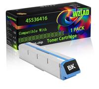 WZLAD 45536416 Compatible for Okidata OKI Toner Cartridge (1BK) | 45536416 Compatible for Okidata OKI Toner Cartridge with Chip C911 C911dn C931e C931dn C941e C941dn C942dn Printers