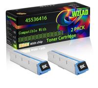 WZLAD 45536416 Compatible for Okidata OKI Toner Cartridge (2BK) | 45536416 Compatible for Okidata OKI Toner Cartridge with Chip C911 C911dn C931e C931dn C941e C941dn C942dn Printers
