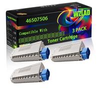 WZLAD 46507506 Compatible for Okidata OKI Toner Cartridge (3BK) | 46507506 Compatible for Okidata OKI Toner Cartridge with Chip C612N C612DN C612dnw Printers