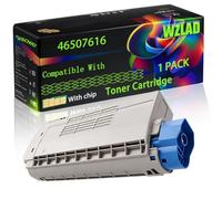 WZLAD 46507616 Compatible for Okidata OKI Toner Cartridge (1BK) | 46507616 Compatible for Okidata OKI Toner Cartridge with Chip C712n C712dn Printers