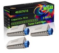 WZLAD 46507616 Compatible for Okidata OKI Toner Cartridge (3BK) | 46507616 Compatible for Okidata OKI Toner Cartridge with Chip C712n C712dn Printers